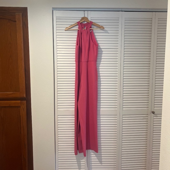 Julia Jordan Halter Neck Wide Leg Jumpsuit in NEW PINK size 4 - Picture 4 of 8